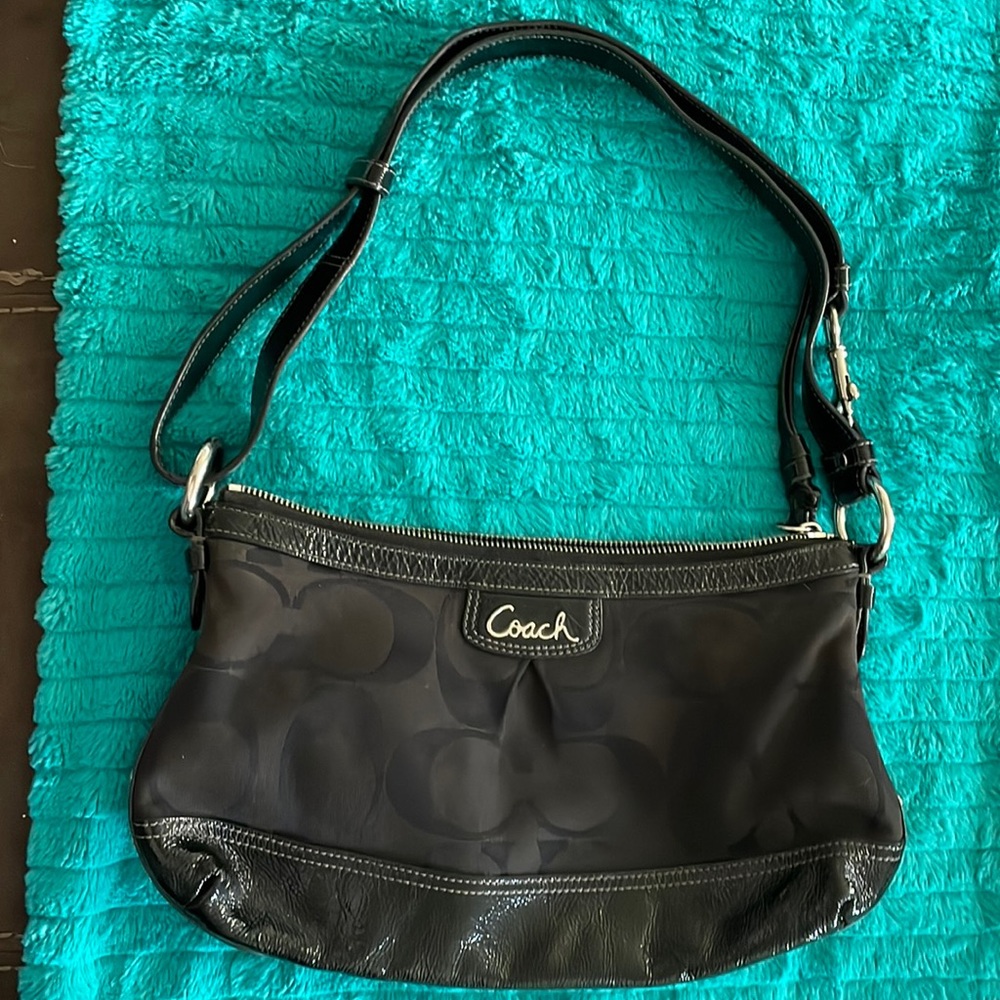Coach Nylon And shiny leather